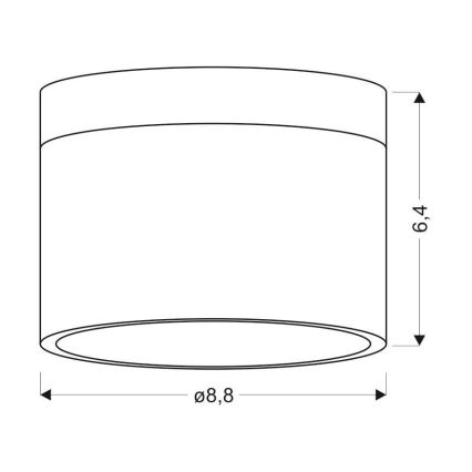 LED Stropné svietidlo TUBA LED/9W/230V biela/béžová