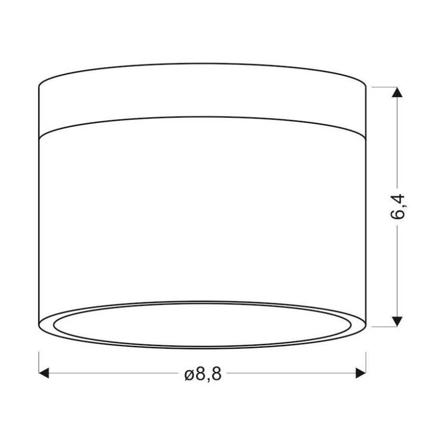 LED Stropné svietidlo TUBA LED/9W/230V biela/béžová