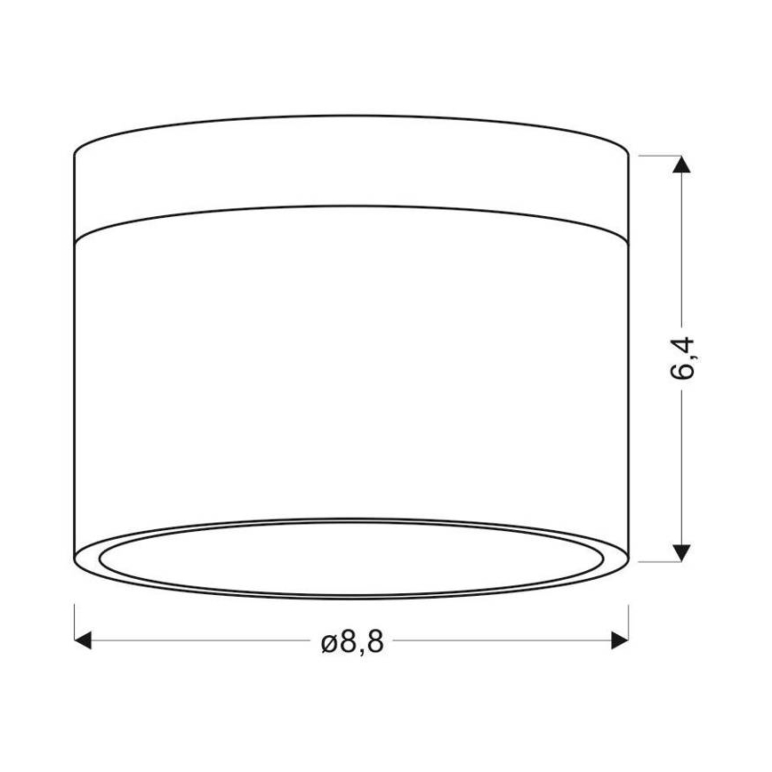 LED Stropné svietidlo TUBA LED/9W/230V biela/béžová