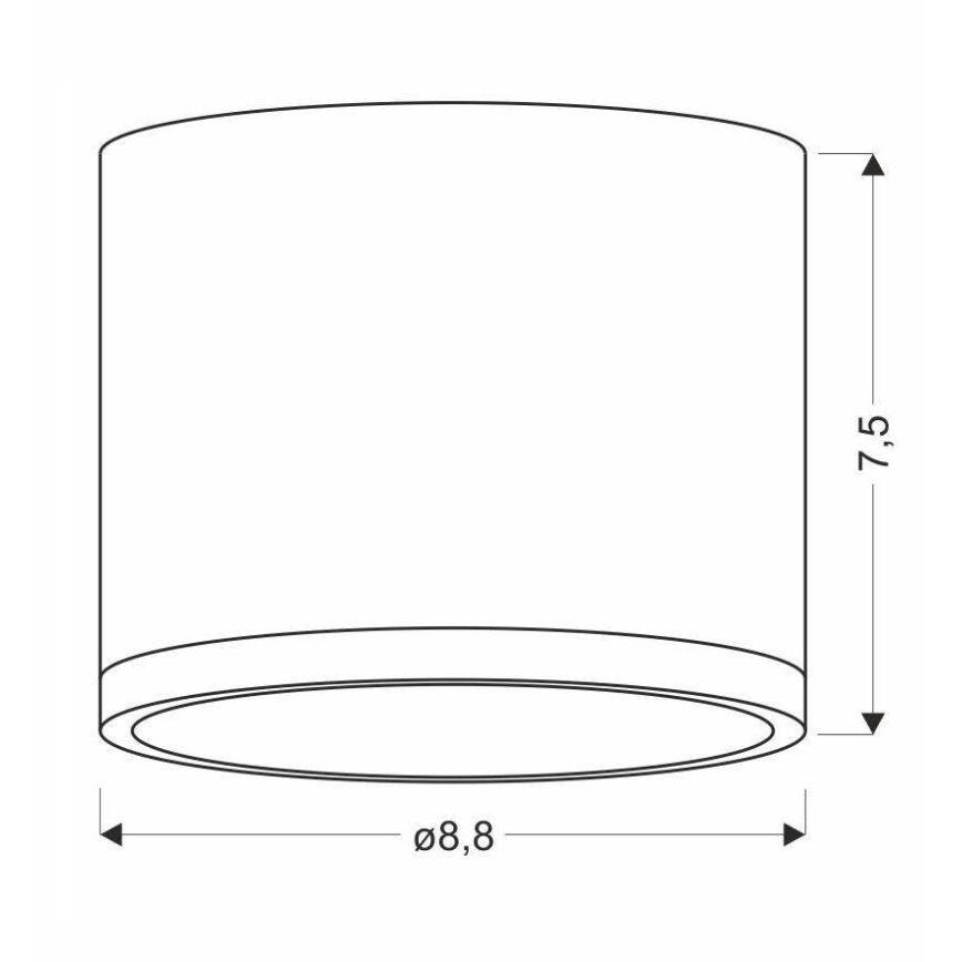 LED Stropné svietidlo TUBA LED/9W/230V
