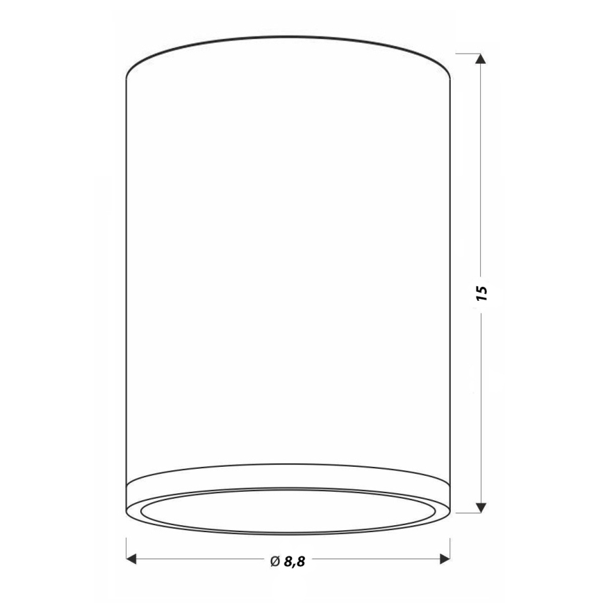 LED Stropné svietidlo TUBA LED/9W/230V