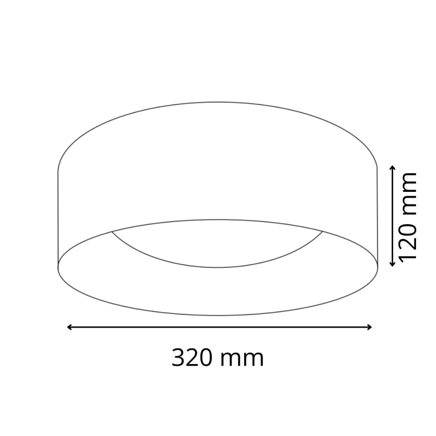 LED Stropné svietidlo TULUZA LED/18W/230V pr. 32 cm biela