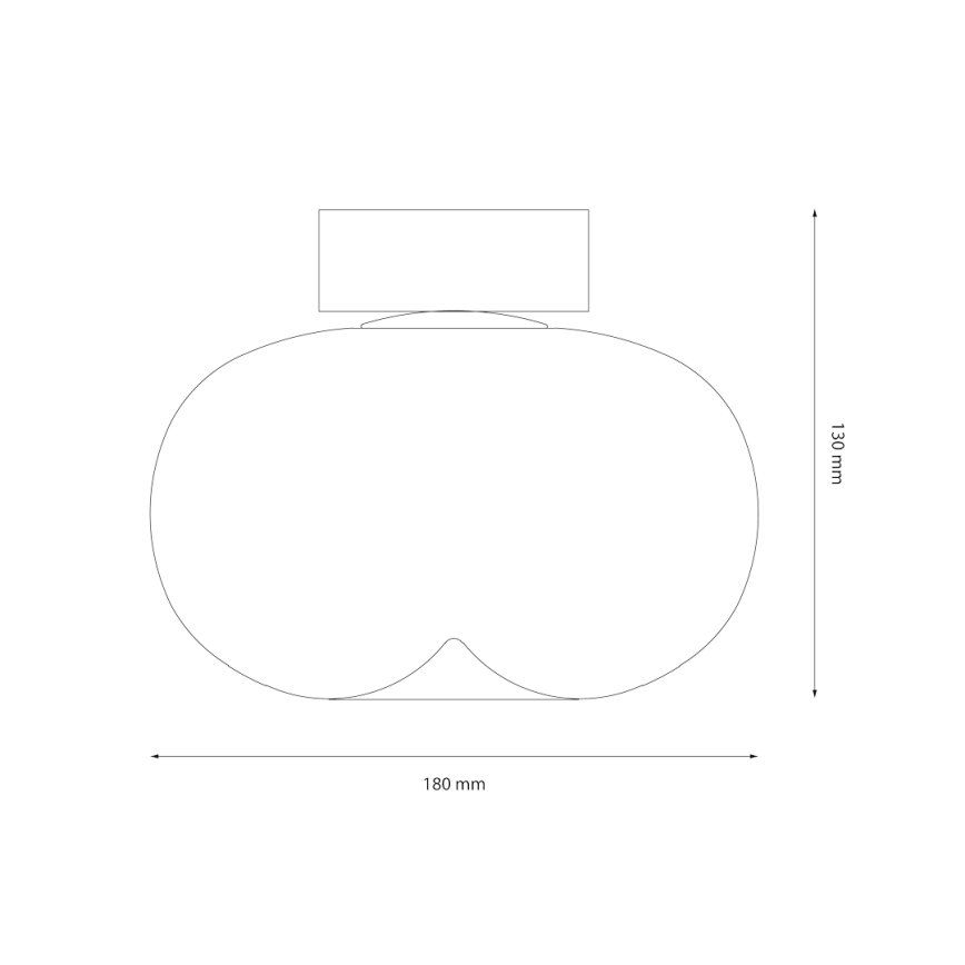 LED Stropné svietidlo VASO LED/4W/230V pr. 18 cm dymová