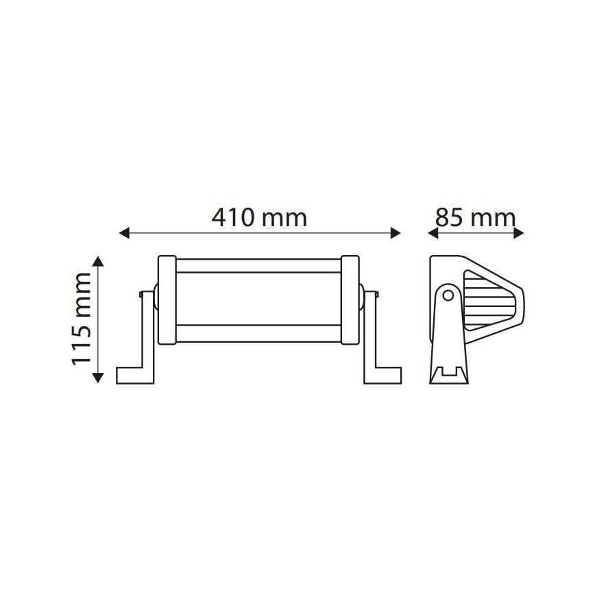 LED Svetelná rampa automobilu EPISTAR LED/72W/10-30V IP67 6000K