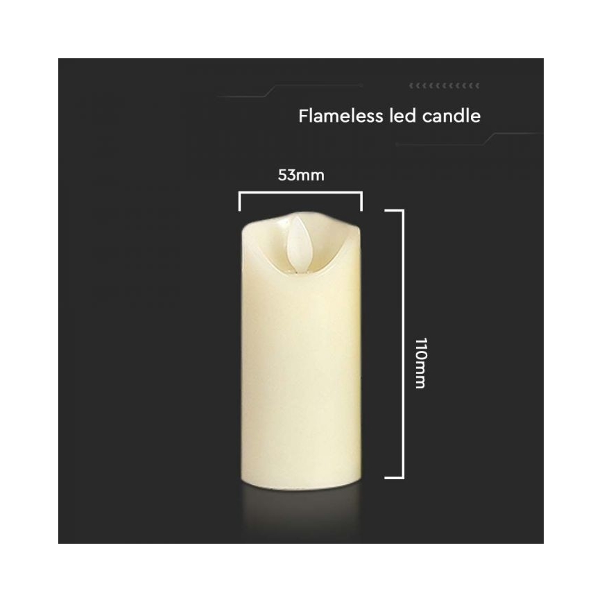 LED Sviečka LED/2xAA teplá biela 11 cm
