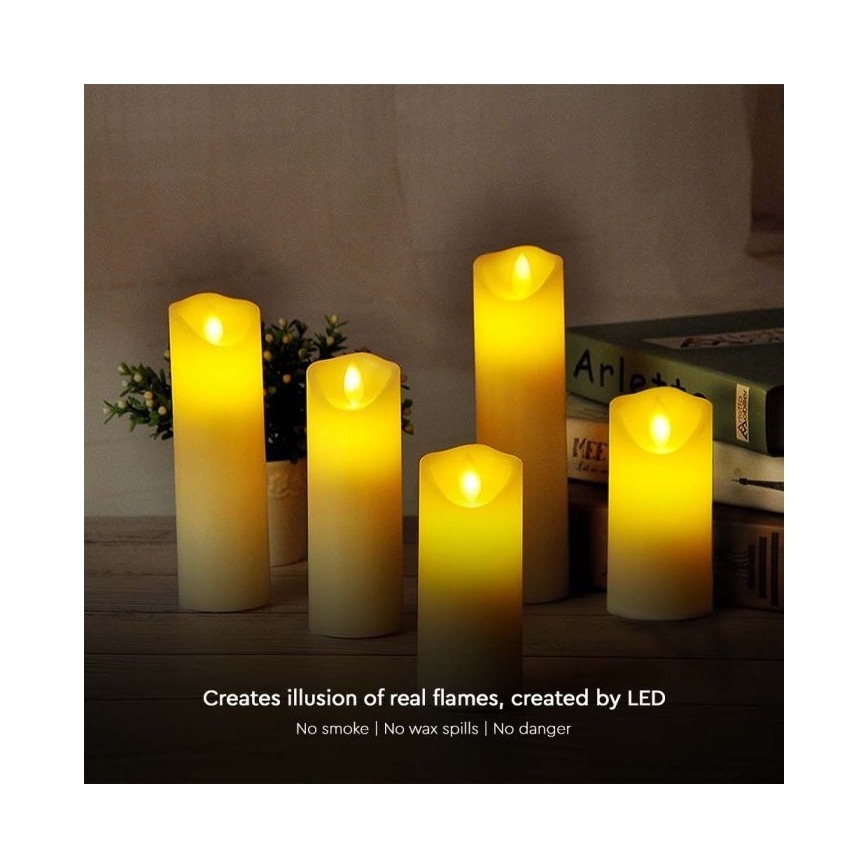 LED Sviečka LED/2xAA teplá biela 17,5 cm