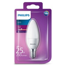 LED sviečka Philips E14/4W/230V - CANDLE mliečna