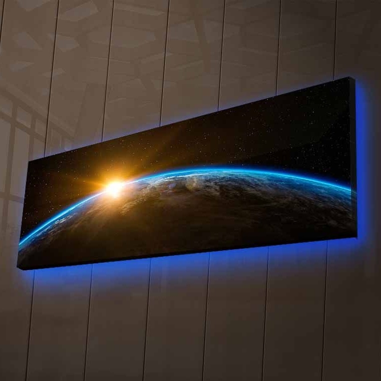 LED Svietiaci dekoračný obraz LED/1x9V 6LR61