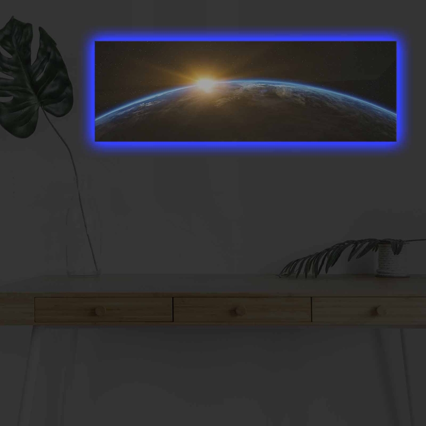 LED Svietiaci dekoračný obraz LED/1x9V 6LR61