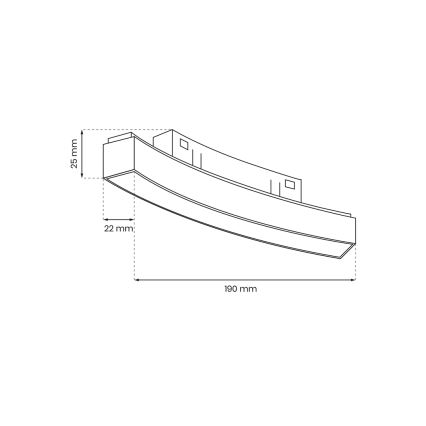 LED Svietidlo do lištového systému MAGNETIC TRACK LED/10W/48V 4000K čierna