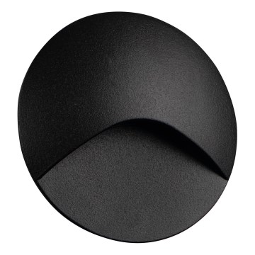 LED svietidlo na schodisko EXIN LED/2,5W/230V 4000K IP65 čierne okrúhle