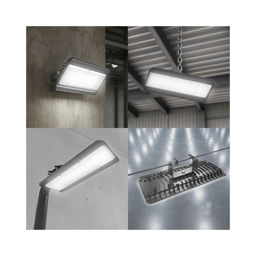 LED technické svietidlo 4 v 1 MULTILUXO LED/50W/230V 4000K IP65 25,6 cm