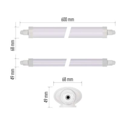 LED technické svietidlo DUSTY LED/18W/230V IP65 4000K 60 cm