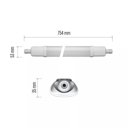 LED Technické svietidlo LED/18W/230V IP65 4000K