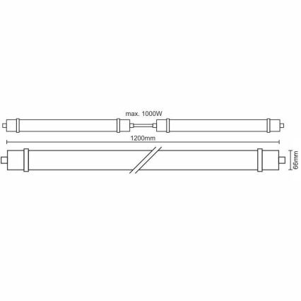 LED Technické svietidlo LED/40W/180-265V IP65