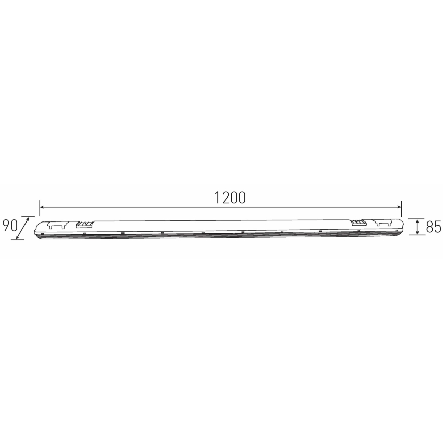 LED Technické žiarivkové svietidlo DUST LED/40W/230V 4000K 120 cm IP65