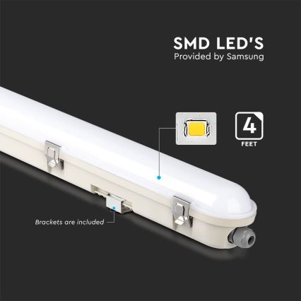 LED Technické žiarivkové svietidlo s núdzovým modulom EMERGENCY LED/36W/230V 4000K 120cm IP65
