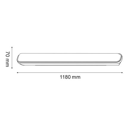 LED Technické žiarivkové svietidlo LED/20W/230V IP65