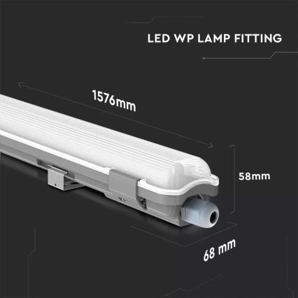 LED Technické žiarivkové svietidlo LED/22W/230V 6400K 150cm IP65