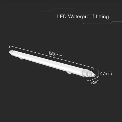 LED Technické žiarivkové svietidlo LED/48W/230V 4000K IP65 150 cm