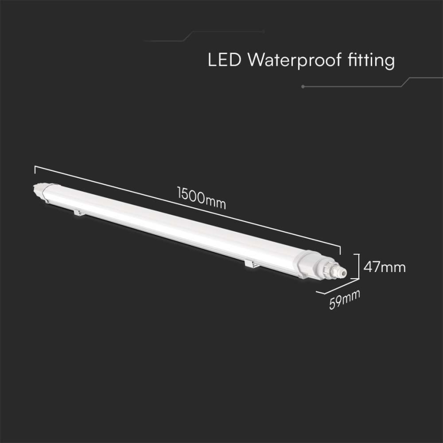 LED Technické žiarivkové svietidlo LED/48W/230V 4000K IP65 150 cm
