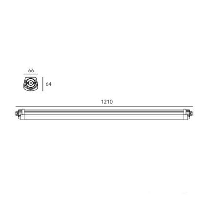 LED technické žiarivkové svietidlo LUMEXO LED/36W/230V 4000K IP65 121 cm