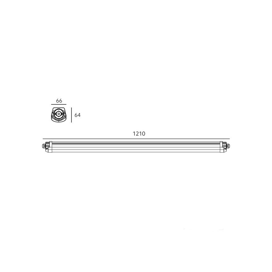 LED technické žiarivkové svietidlo LUMEXO LED/36W/230V 4000K IP65 121 cm