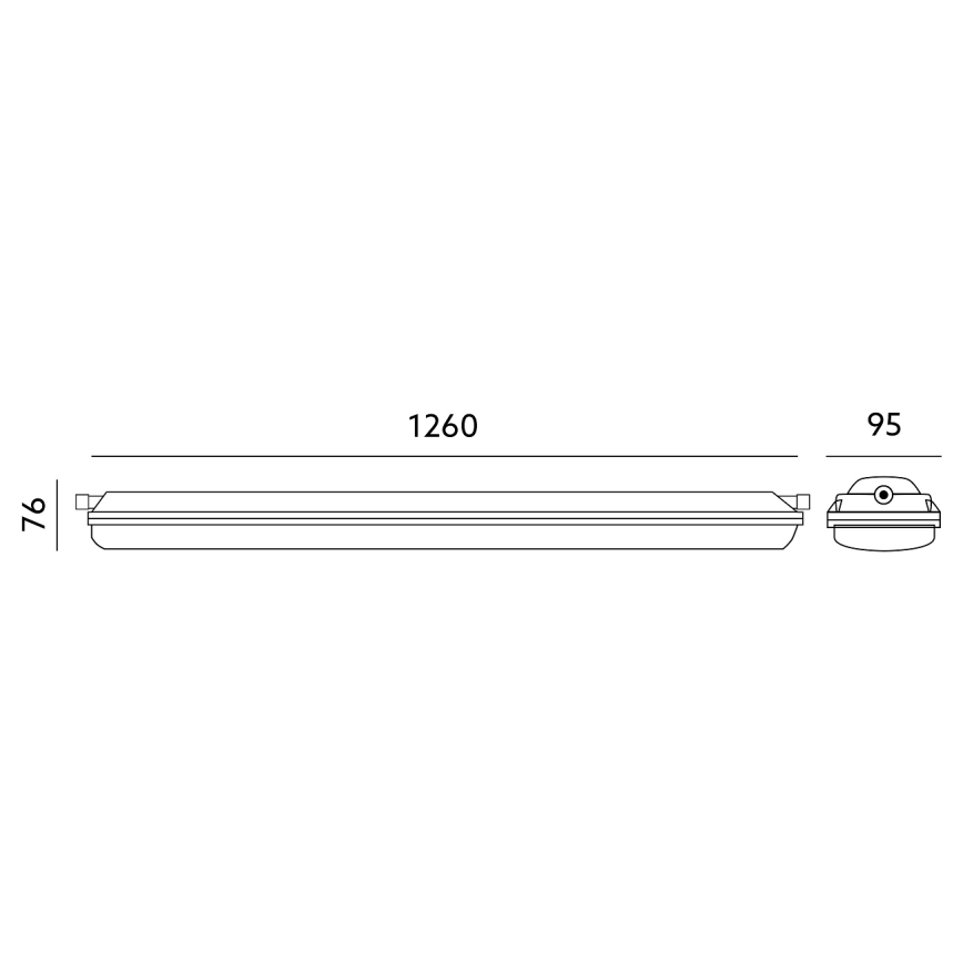 LED Technické žiarivkové svietidlo NEXFORCE LED/40W/230V IP65 4000K