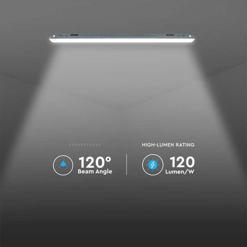 LED Technické žiarivkové svietidlo so senzorom  X-SERIES LED/36W/230V 6500K 120 cm IP65