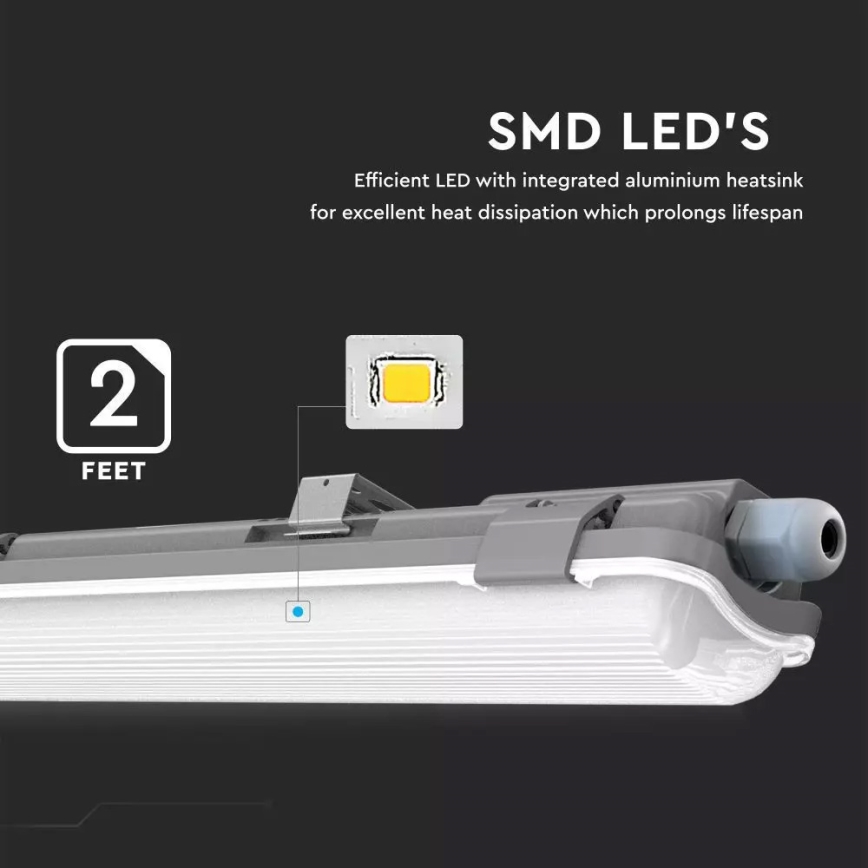 LED Technické žiarivkové svietidlo T8 1xG13/18W/230V 4000K 120cm IP65