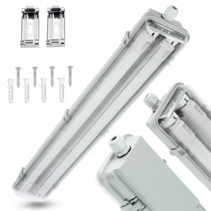 LED technické žiarivkové svietidlo T8 2xG13/10W/230V 6000K 60 cm IP65 biela