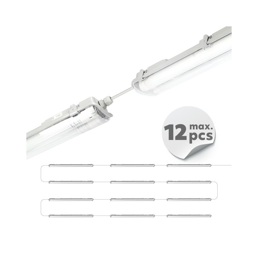 LED technické žiarivkové svietidlo T8 2xG13/18W/230V 4000K IP65 127 cm