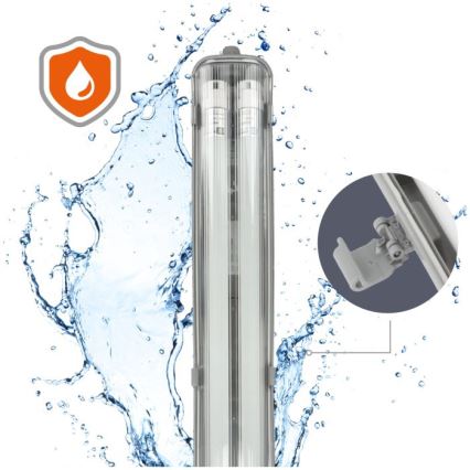 LED technické žiarivkové svietidlo T8 2xG13/18W/230V 6500K IP65 127 cm