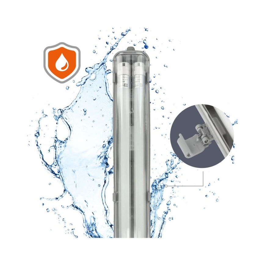 LED technické žiarivkové svietidlo T8 2xG13/18W/230V 6500K IP65 127 cm