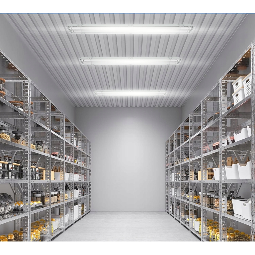 LED technické žiarivkové svietidlo T8 2xG13/20W/230V 6500K 120 cm IP65 biele