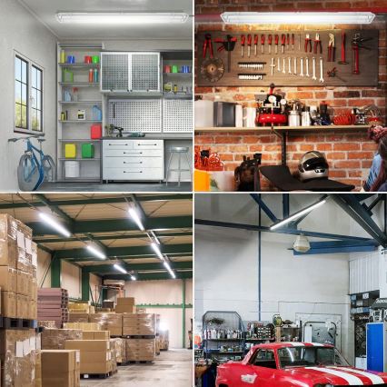 LED technické žiarivkové svietidlo T8 2xG13/20W/230V 6500K 120 cm IP65 biele