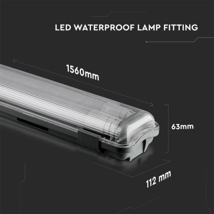 LED Technické žiarivkové svietidlo T8 2xG13/22W/230V IP65 6400K 156 cm