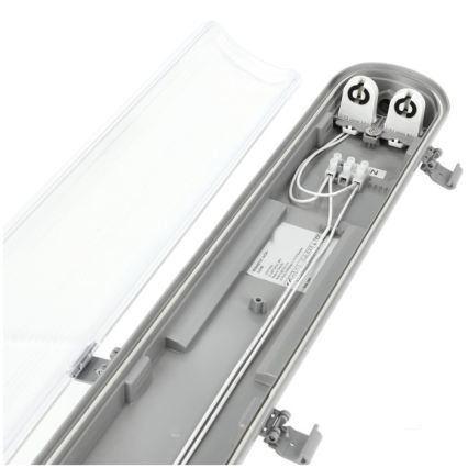 LED technické žiarivkové svietidlo T8, 2×G13 (2×18 W) / 230 V, 5000 K, IP65, 127 cm