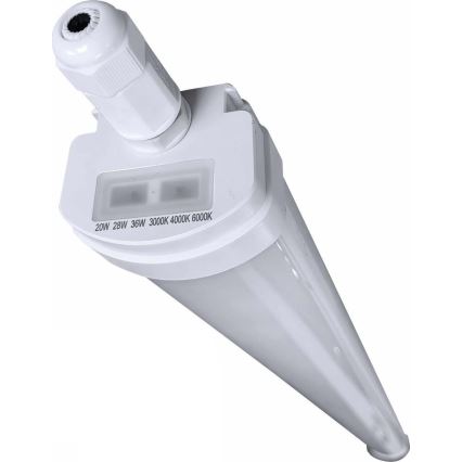 LED Stmievateľné technické žiarivkové svietidlo VOLITER LED/20/28/36W/230V 3000/4000/6000K 120 cm IP65 biela