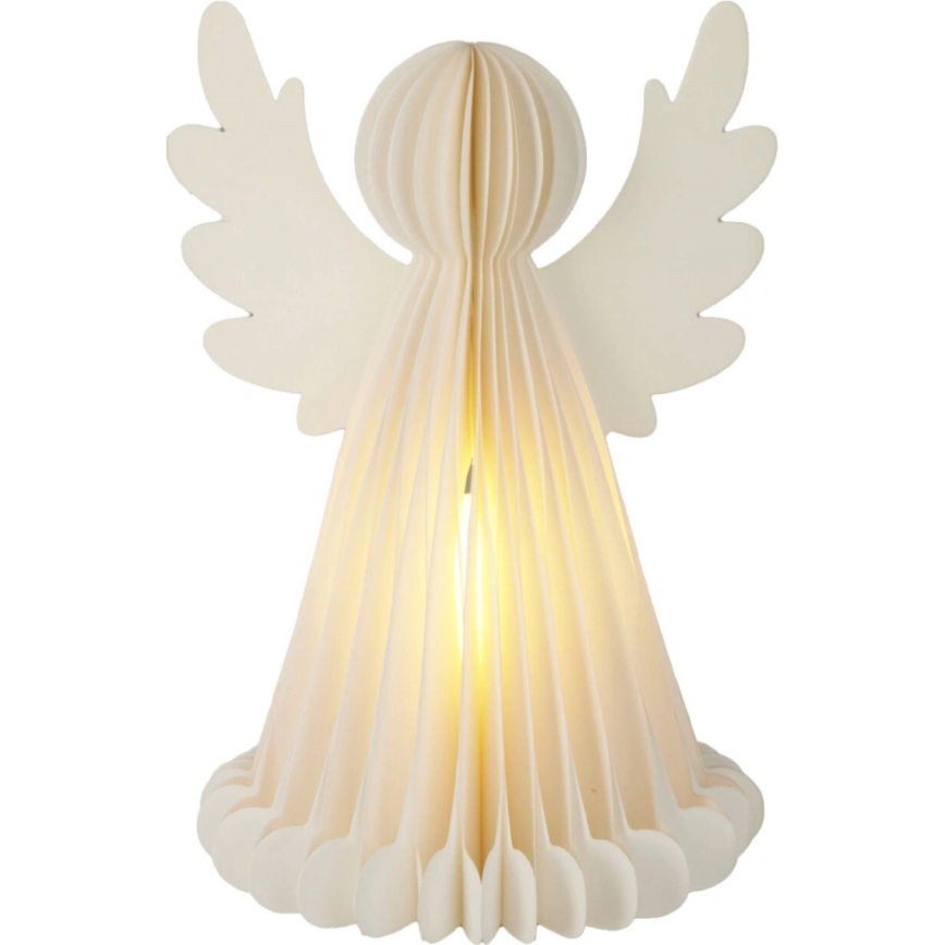 LED Vianočná dekorácia 12xLED/3xAA 38 cm teplá biela anjel