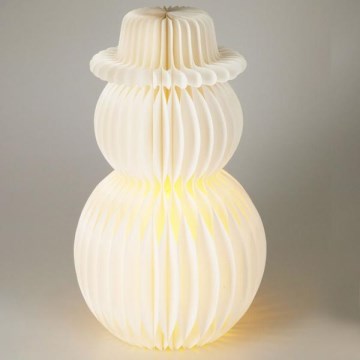 LED Vianočná dekorácia 12xLED/3xAA 39 cm teplá biela snehuliak