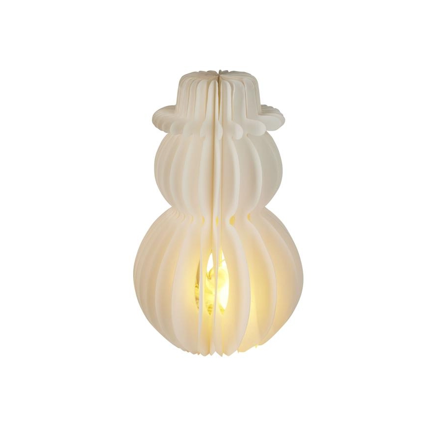 LED Vianočná dekorácia 12xLED/3xAA 39 cm teplá biela snehuliak