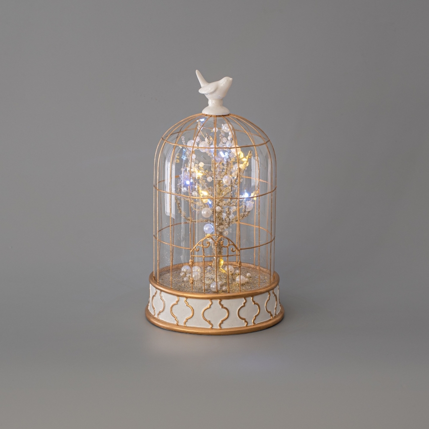 LED Vianočná dekorácia 12xLED/3xAAA teplá biela