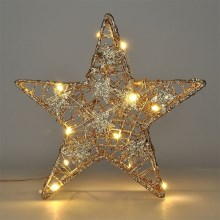 LED Vianočná dekorácia 14xLED/2xAA hviezda