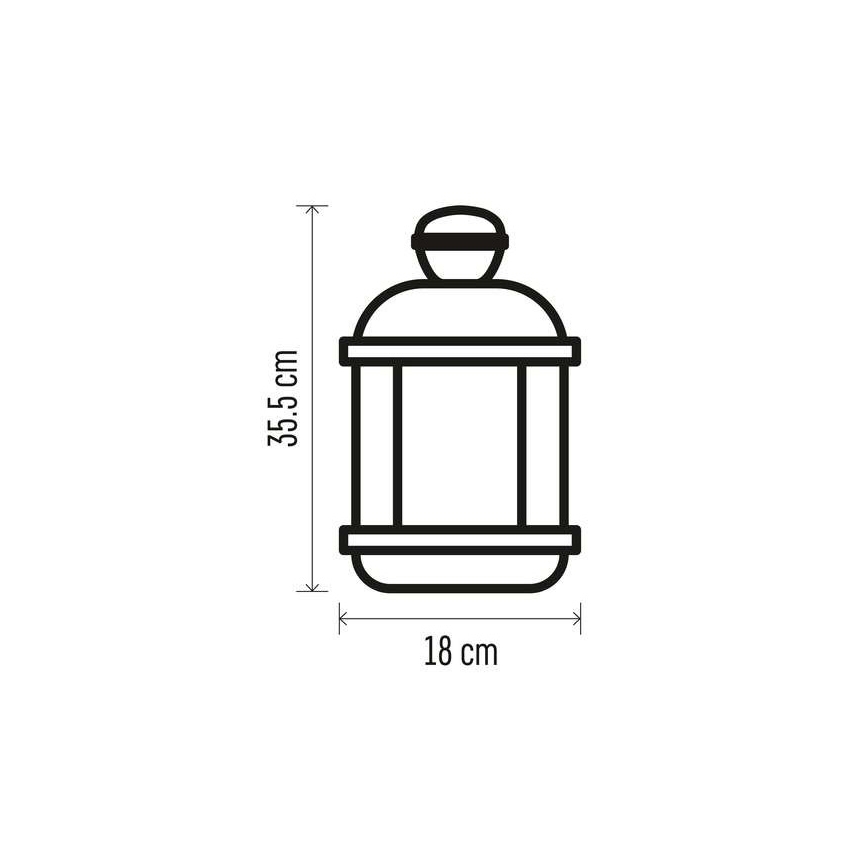 LED  Vianočná dekorácia 1xLED/3xAAA čierna