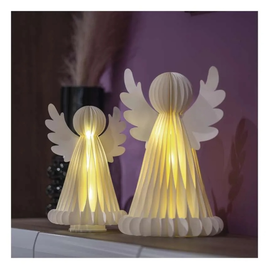 LED Vianočná dekorácia 20xLED/6xAA anjeli