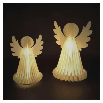 LED Vianočná dekorácia 20xLED/6xAA anjeli