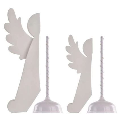 LED Vianočná dekorácia 20xLED/6xAA anjeli