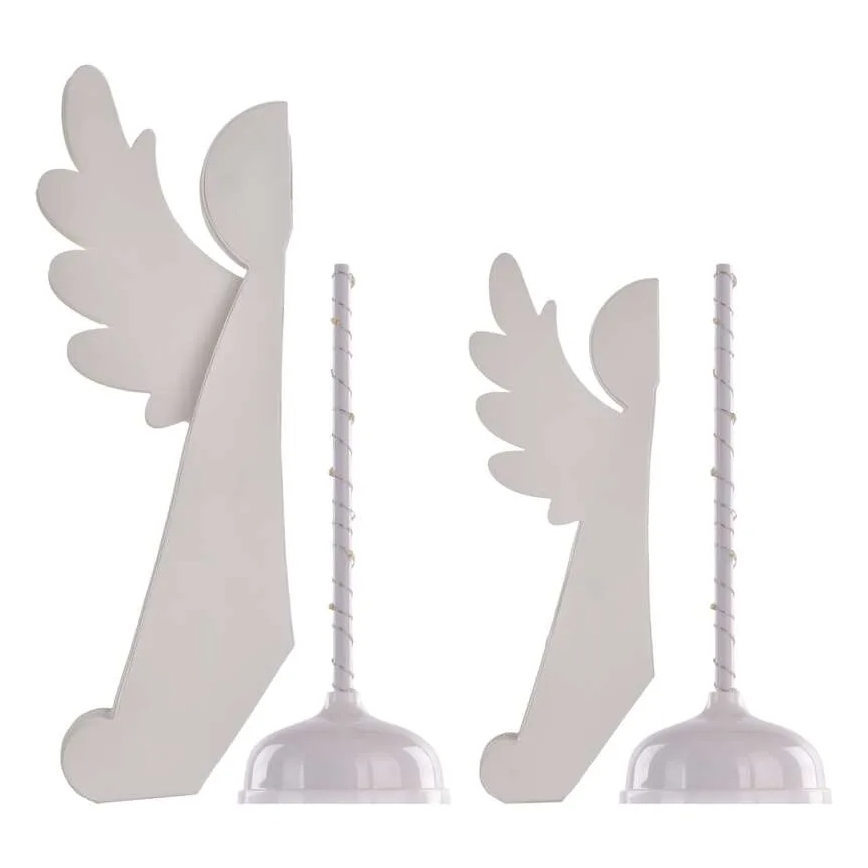 LED Vianočná dekorácia 20xLED/6xAA anjeli