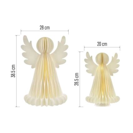 LED Vianočná dekorácia 20xLED/6xAA anjeli